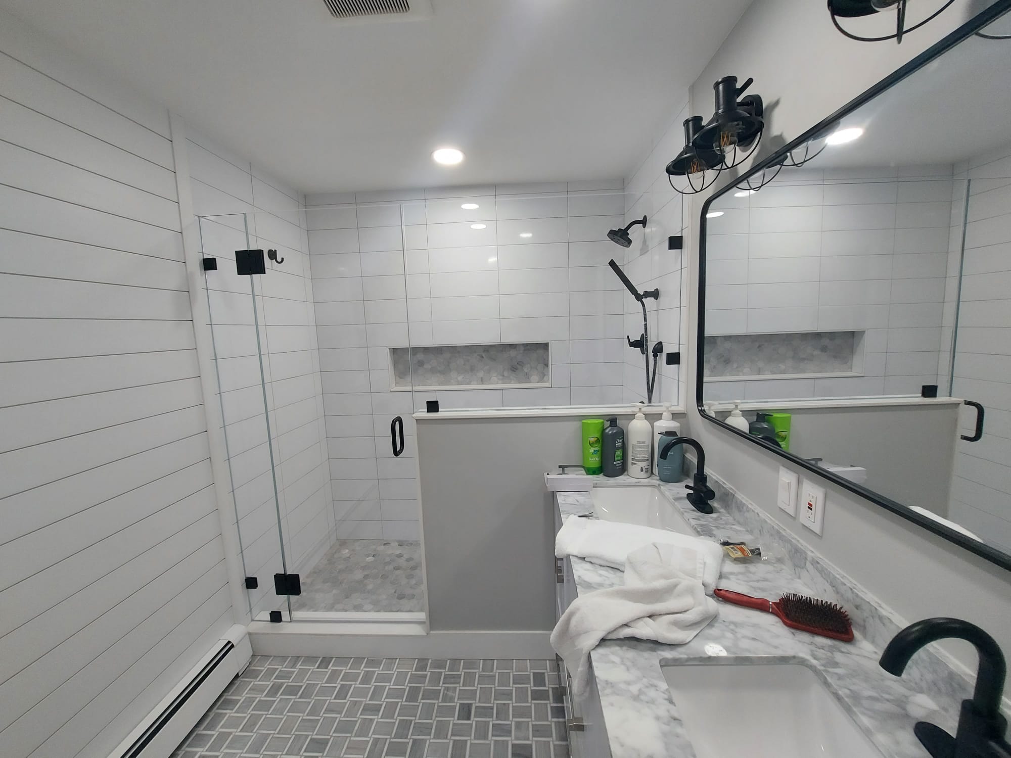 Bathroom Shower and Vanity Update project by Binders Painting and Contracting